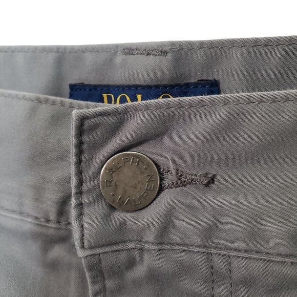 Polo Ralph Lauren Size 38/30 Pants Chinos Stretch Straight Leg Cotton Blend Gray - Picture 11 of 16